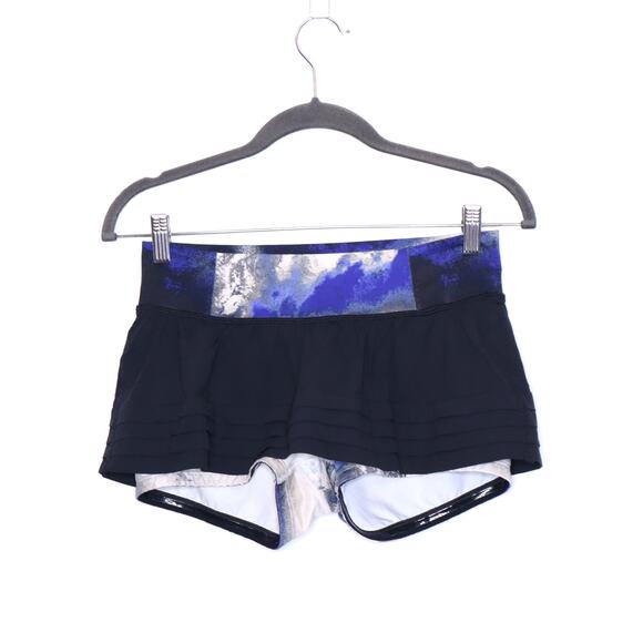 LULULEMON Breath Of Fire Skirt Black Milky Way Multi Print Active Women's 8 - Picture 1 of 9